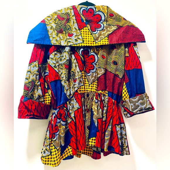 African print Peplum Blouse - Picture 8 of 8